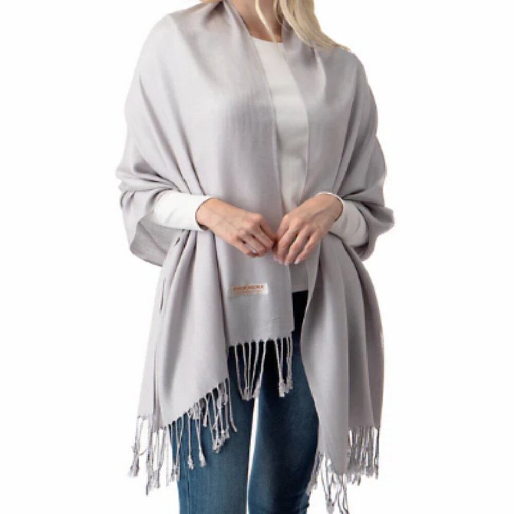 Pashmina Shawl in Silver